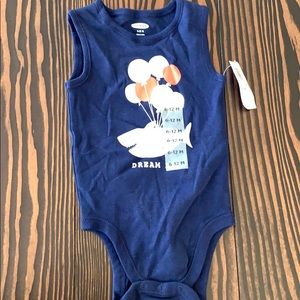 Old Navy Sleeveless Shark Onesie - NWT